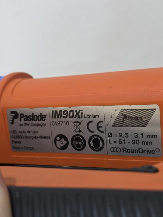 Pistol cuie paslode IM90 Xi