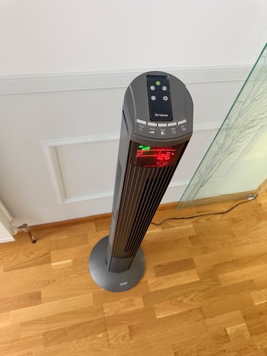 Ventilator turn Trisa Fresh Breeze 120 cm, Telecomandă, Ca Nou