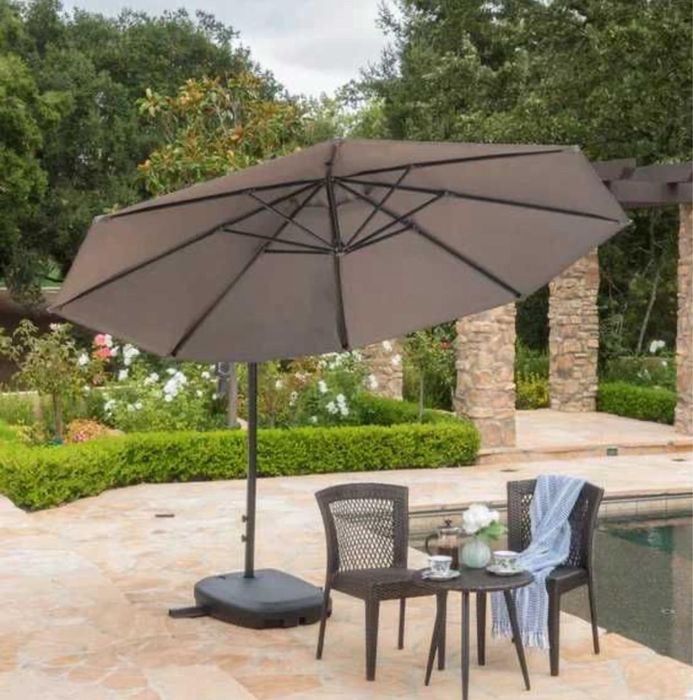 Umbrela soare suspendata gradina terasa 3m suport inclus