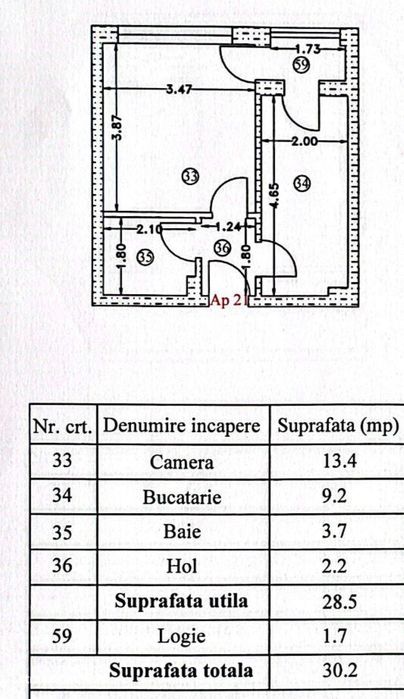 Garsoniera Sos Giurgiului 218 - nemobilata