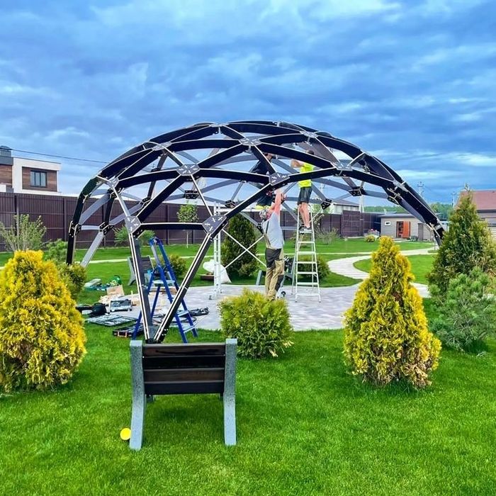 Глемпиг, Беседка, куполь, гумбаз, аура.Glamping. Besedka, kupola, gumb