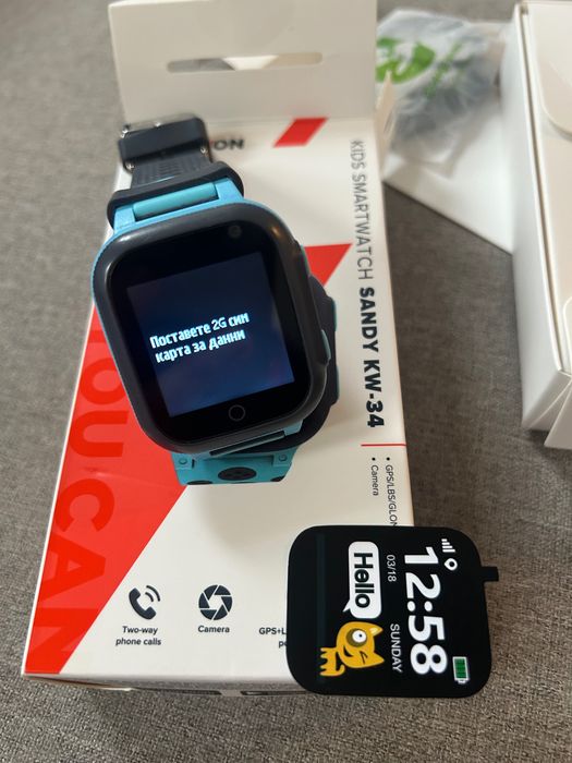 Детски смарт часовник Canyon Sandy KW-34 (SIM/GPS/Camera)