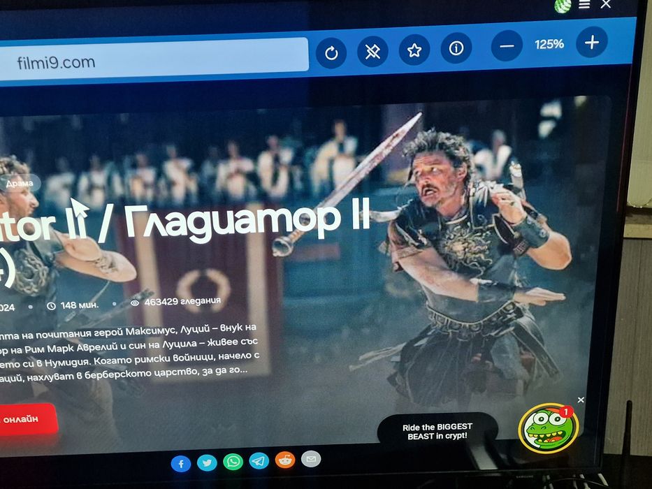 SAMSUNG UE50U8072FUXXH, 50", Crystal UHD 4K, Smart TV Tizen