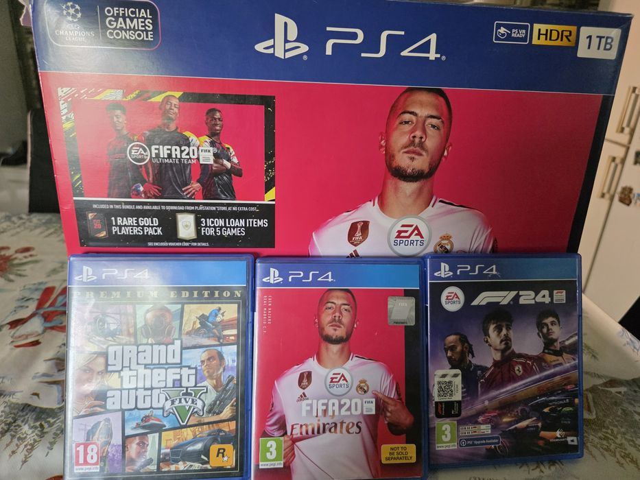 PlayStation 4 / PS4, 1TB, 2 джойстика, кутия