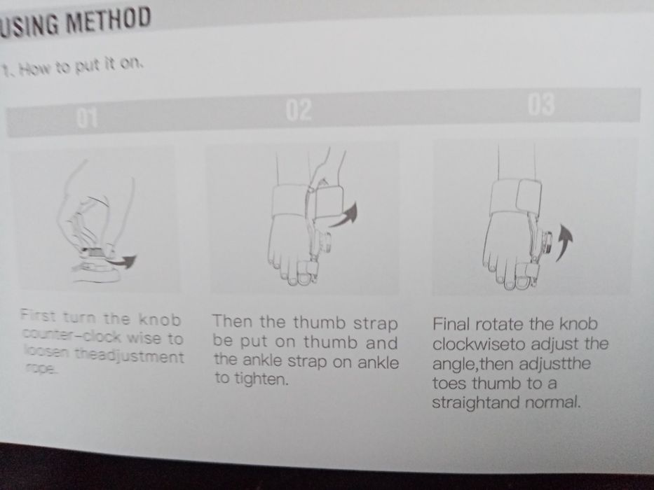Продавам уред за изправяне на кокалчета на краката
