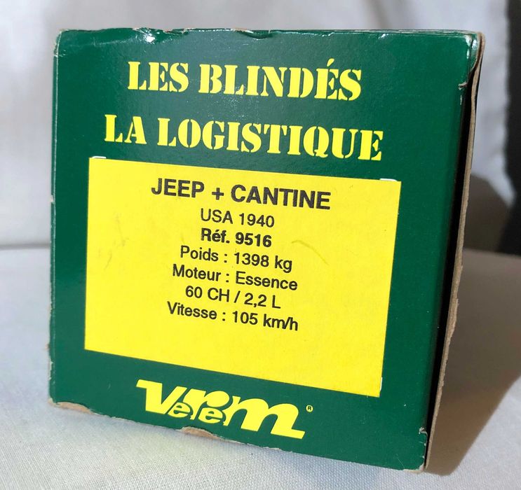 Macheta militara Verem Jeep cu cantina USA 1940 scara 1 43