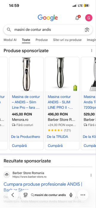 Vand masina de contur andis