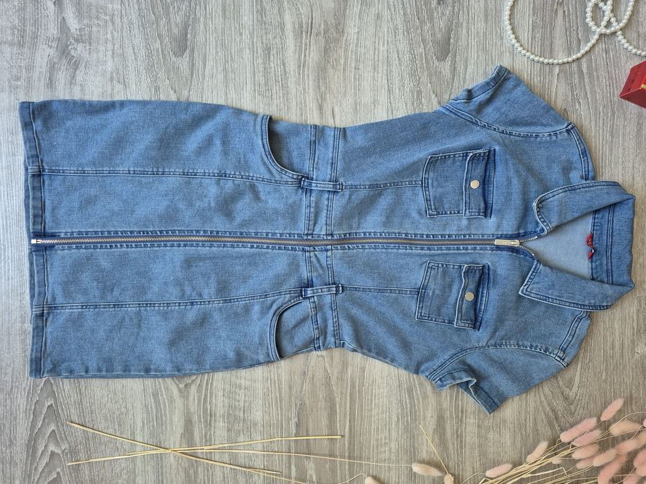 Guess дънкова рокля XS с цип
