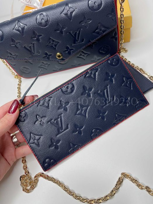 Poseta Louis Vuitton Felicie Albastru Navy