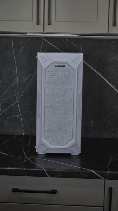 Carcasa PC Pro Gaming Hive White, Middle Tower, ATX, fara sursa, 4x ARGB FAN + Controller ARGB