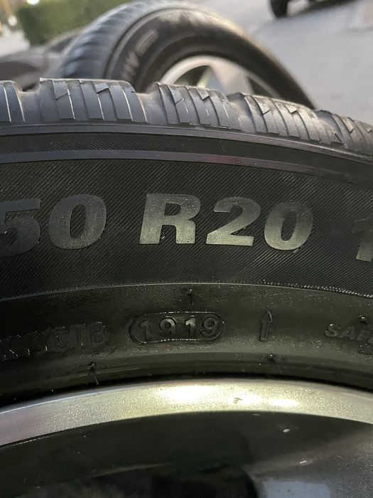 4 броя 5x127 джанти с гуми за grand Cherokee 5x127 със зимни гуми  265/50R20 7мм