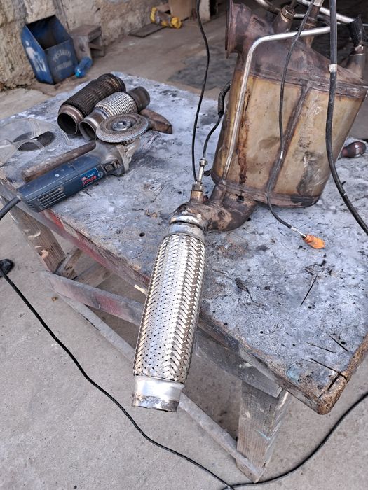 Sudura tobe eșapament  racord flexibil dpf catalizator auto dube moto