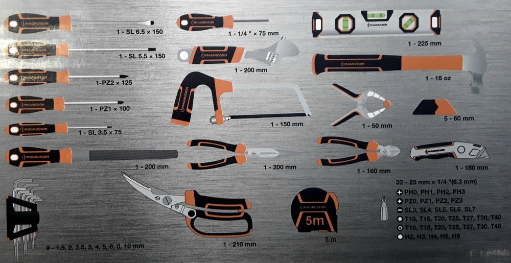 Geanta profesională cu scule premium CROM-VANADIUM Noua - 295 Lei