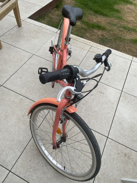 Bicicleta copii 6-9 ani, 20” BTWIN Riverside culoare Corail