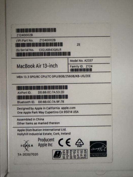 Macbook air (m1)