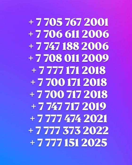 Номера Билайн Актив Теле 2 Алтел