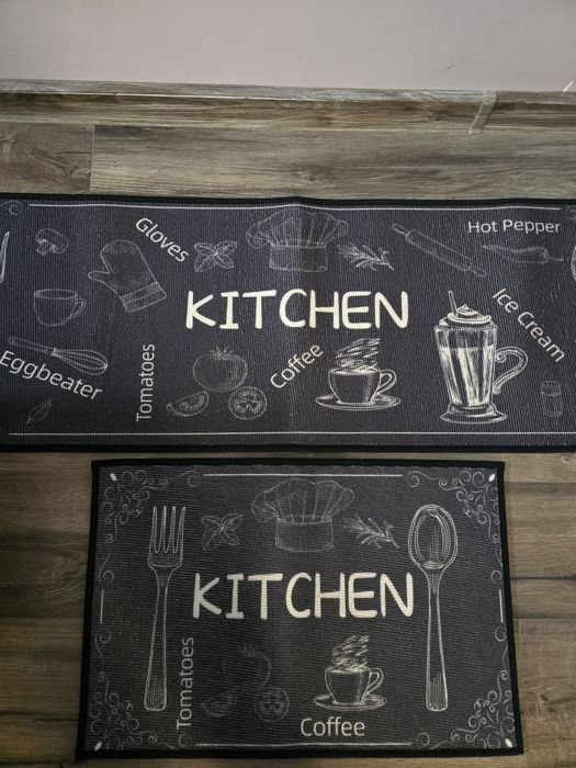 Комплект водоустойчиви постелки за кухня Килим за кухня