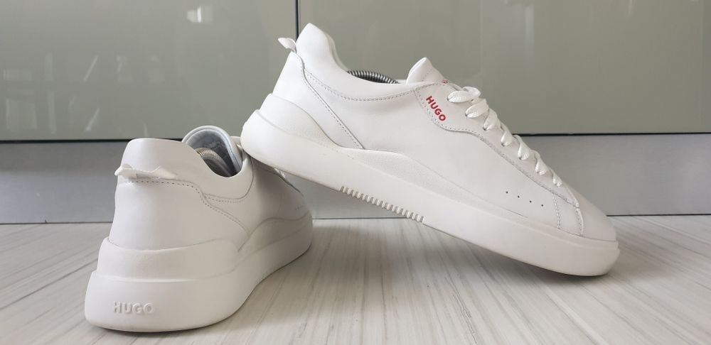 Hugo Boss HUGO Leather 42/26.5 - 27 см ОРИГИНАЛ Мъжки кец от ест. кожа