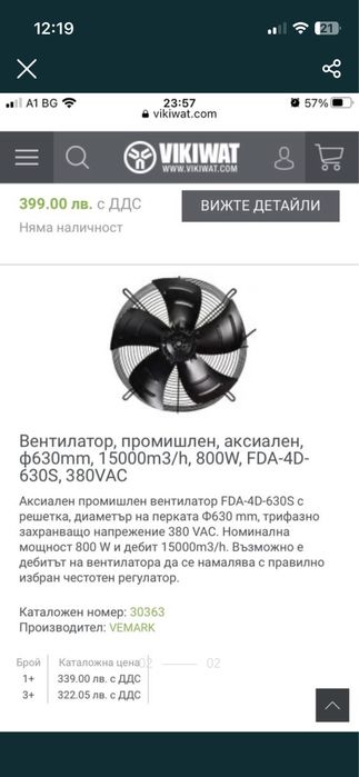 Вентилатор аксиален