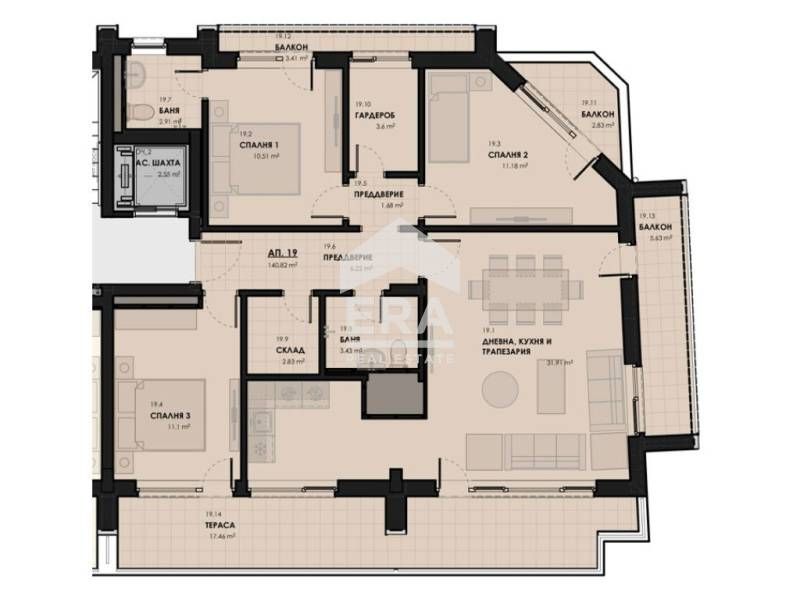 Продава се Четиристаен апартамент в София, Лагера - 167 кв.м за 2006 €/кв.м - Снимка #4