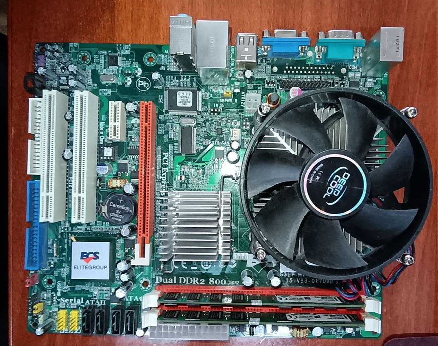 Продам 2 материнские платы ECS G31T-M7 rev.1.0, 7.0  рабоч., проверены