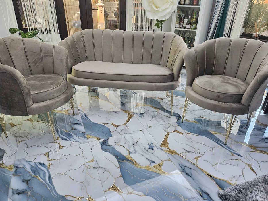 Set canepea cu 2 fotolii