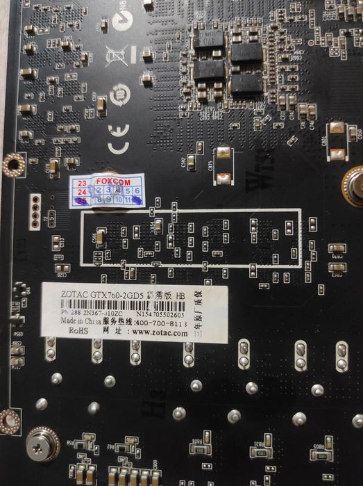Zotac videokarta Gtx 760 2GB DDR5 256bit sirochna sotiladi