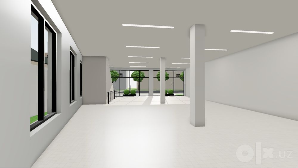 Аренда здания 500 м² в Мирабаде · витражи, парковка, терраса