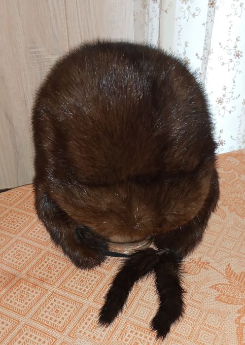 Норковая шапка чистый мех