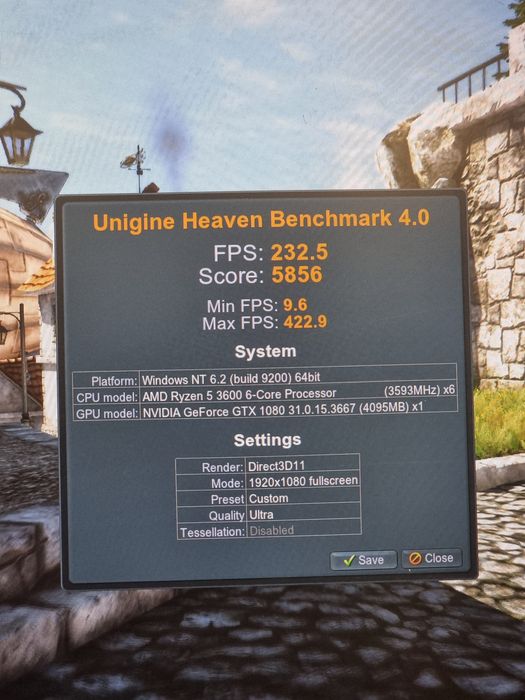 Геймърски Компютър/R5 3600/16GB RAM/512GB/GTX 1080 8GB