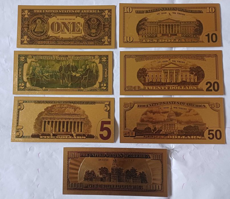 Set bancnote americane + românească