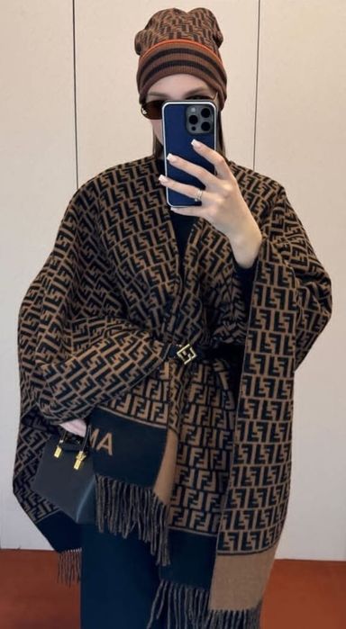 Новое пончо кардиган