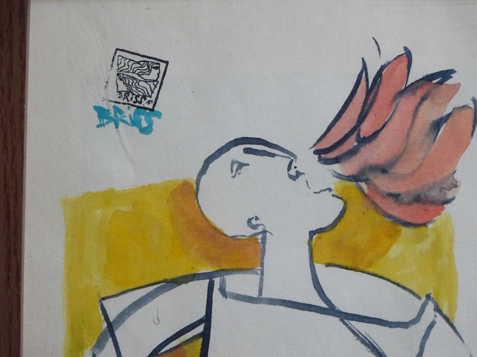 Sami BRISS ‘Strigat’- Tablou in texnica mixta