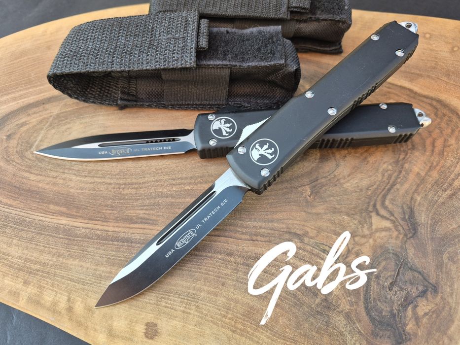 Автоматичен нож MICROTECH Ultratech, два мoдел,тъмно острие