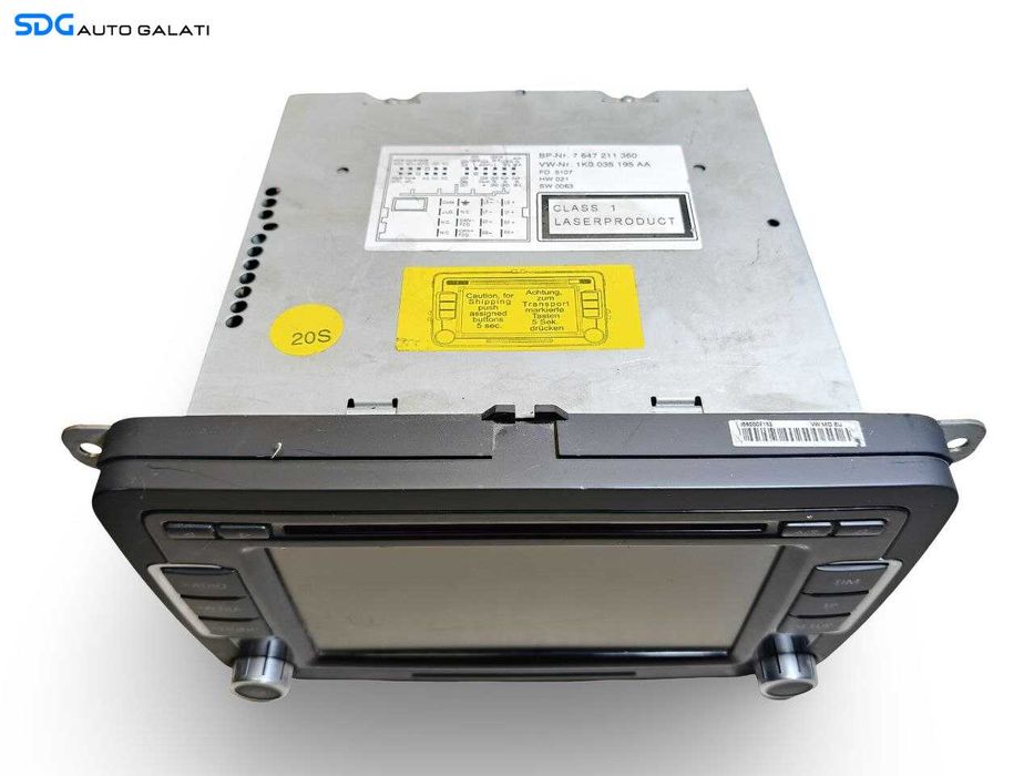 Unitate Radio CD Player Multimedia Volkswagen Golf 6 Plus 2008 - 2013 Cod 1K0035195AA [LS0641]
