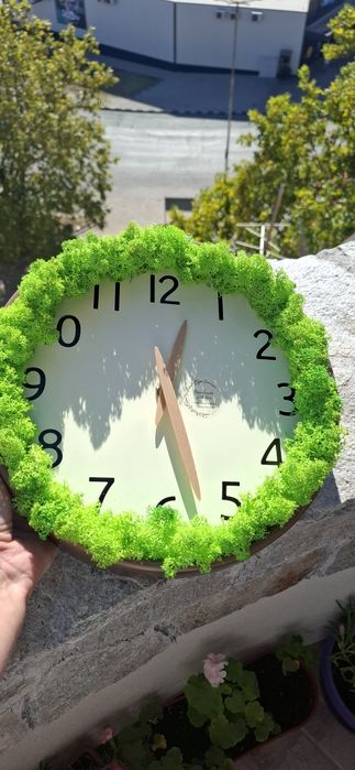 Промоция ! До изчерпване 30лв! Стенен часовник със скандинавски мъх