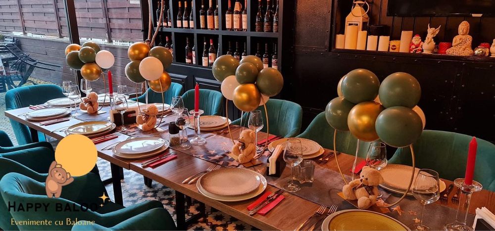 Botez, nunți, petreceri - evenimente cu baloane și flori artificiale