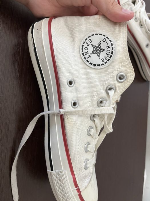 Конверсы белые хорошем состояние