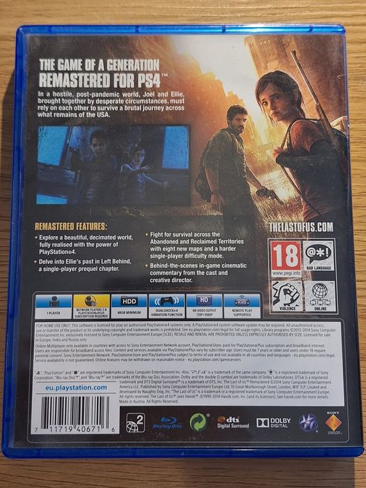 The Last Of Us Part 1 Playstation 4/5