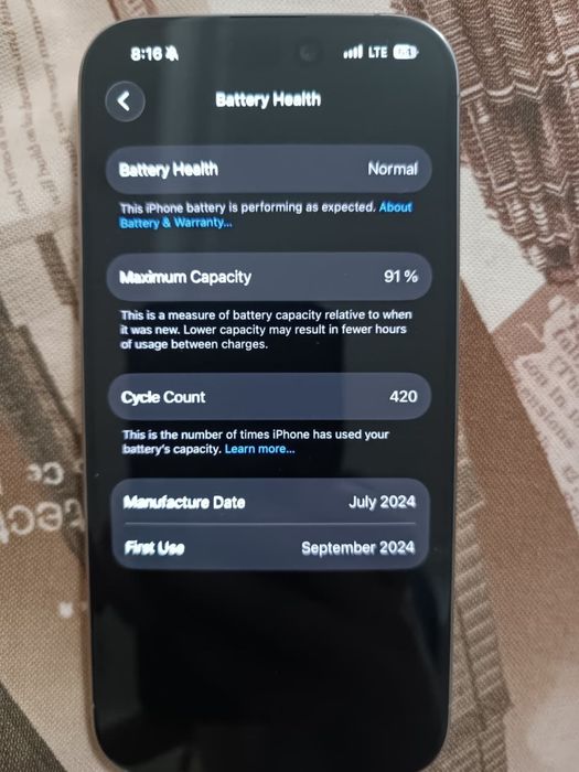 Iphone 15 pro 256 гб, 91%