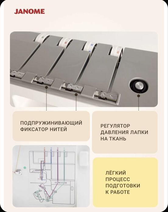 Оверлог новый JANOME