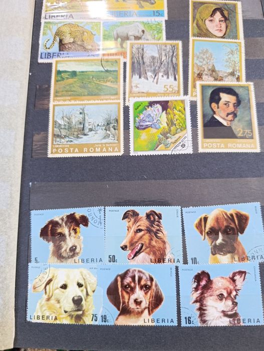 Альбом с марками винтаж ретро