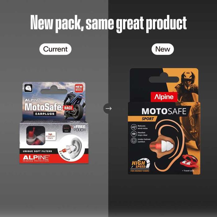 Dopuri de urechi Alpine MotoSafe Race, dopuri moto de urechi moto NOI