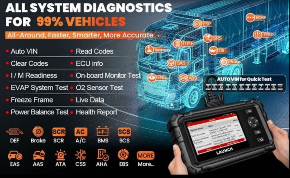 Diagnoza camioane 24v launch 129HD