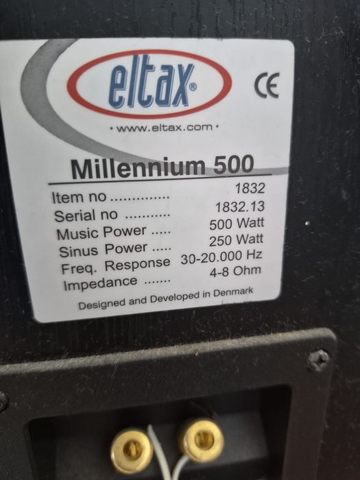 Boxe eltax milenium 500w,si amplificator Panasonic sa-he70