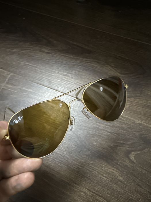 Ochelari de soare Ray Ban Aviator Gold Premium