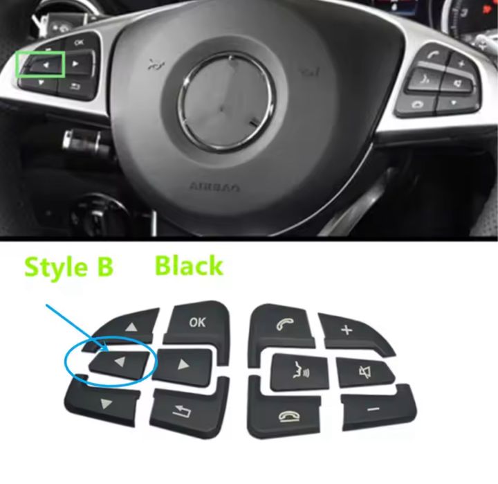 Ornament trim butoane comenzi volan Mercedes C Class GLC W205 X253