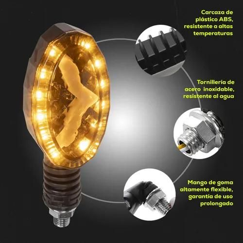 Мигач за Мотоциклет LED Бягащ+Дневна R274