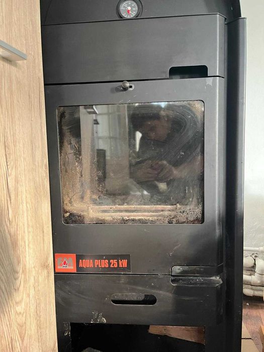 Termosemineu pe lemne, brichete Termax Aqua Plus 25 kW