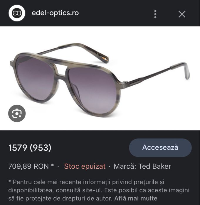 Ochelari de soare TED Baker London